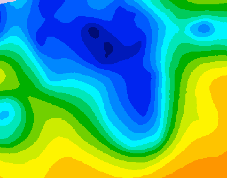 GDPS 500 millibar geopotential height 066 hour forecast chart for Canada based on 2026/04/17 0000Z data