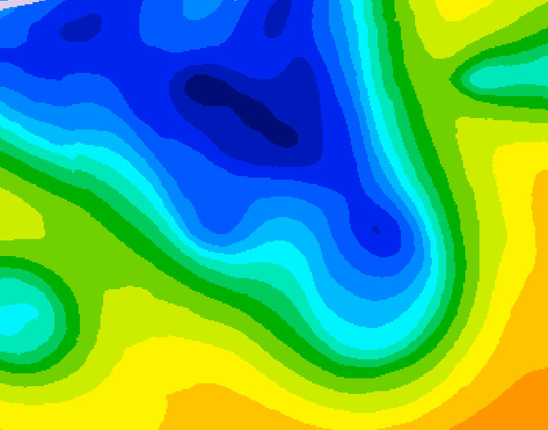 GDPS 500 millibar geopotential height 084 hour forecast chart for Canada based on 2026/04/17 0000Z data