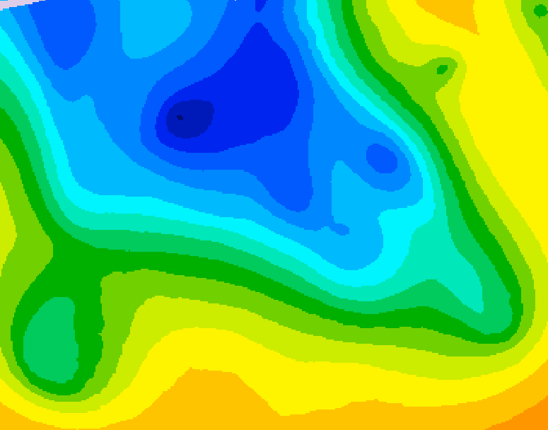GDPS 500 millibar geopotential height 120 hour forecast chart for Canada based on 2026/04/17 0000Z data