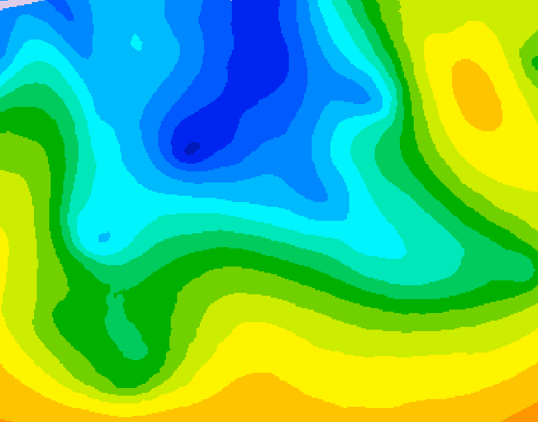 GDPS 500 millibar geopotential height 138 hour forecast chart for Canada based on 2026/04/17 0000Z data