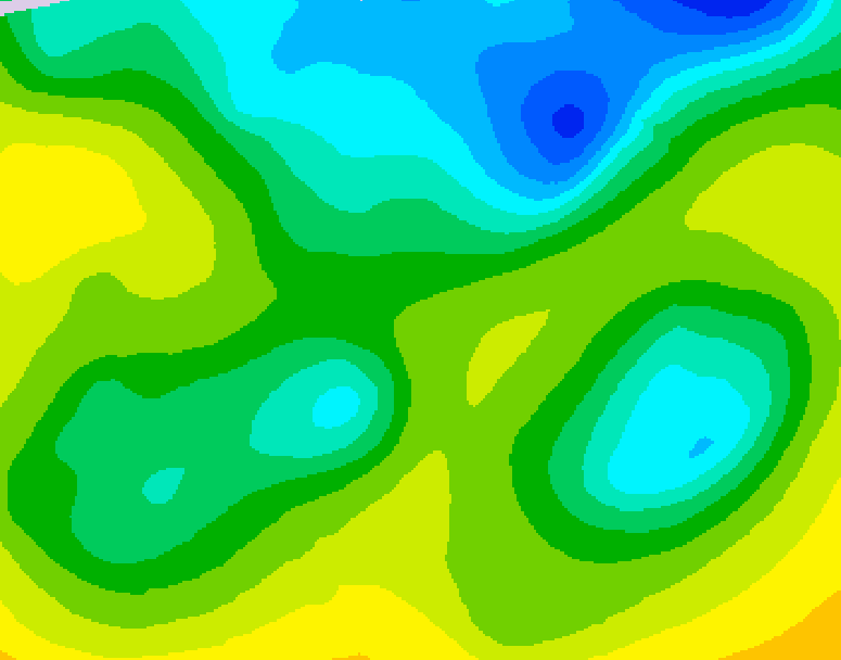 GDPS 500 millibar geopotential height 222 hour forecast chart for Canada based on 2026/04/17 0000Z data
