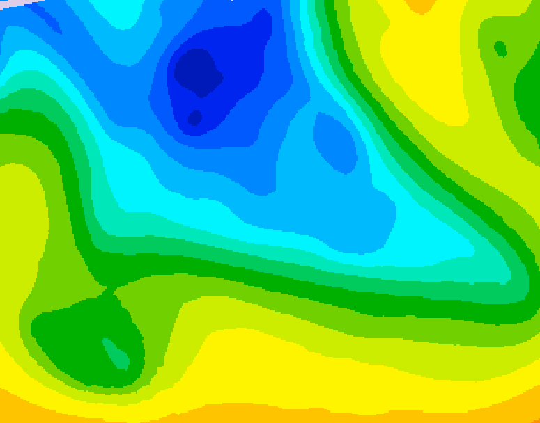 GDPS 500 millibar geopotential height 120 hour forecast chart for Canada based on 2026/04/17 1200Z data