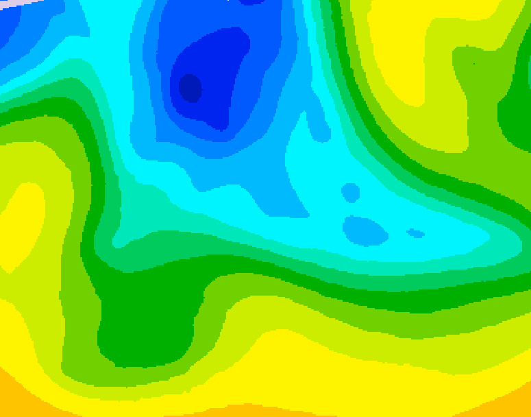 GDPS 500 millibar geopotential height 132 hour forecast chart for Canada based on 2026/04/17 1200Z data