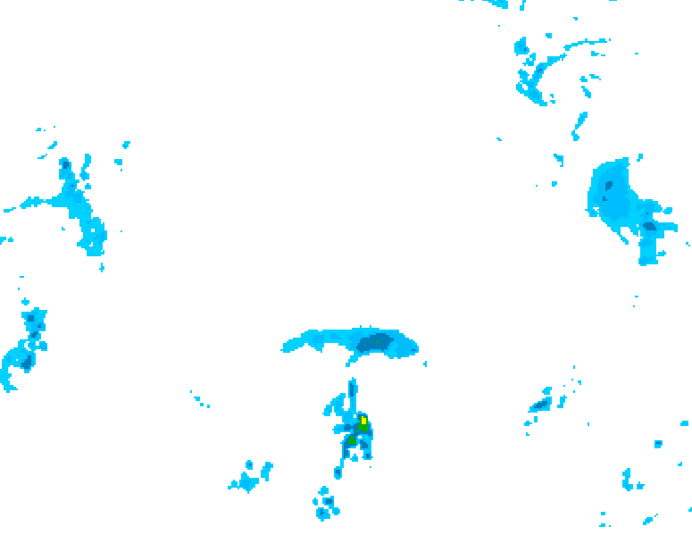 GDPS precipitation 018 hour forecast chart for Canada based on 2026/04/17 0000Z data