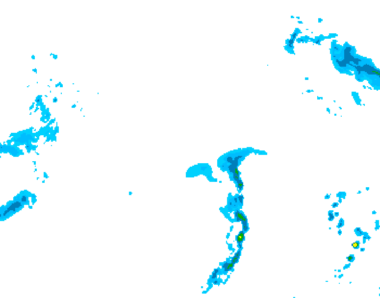 GDPS precipitation 036 hour forecast chart for Canada based on 2026/04/17 0000Z data