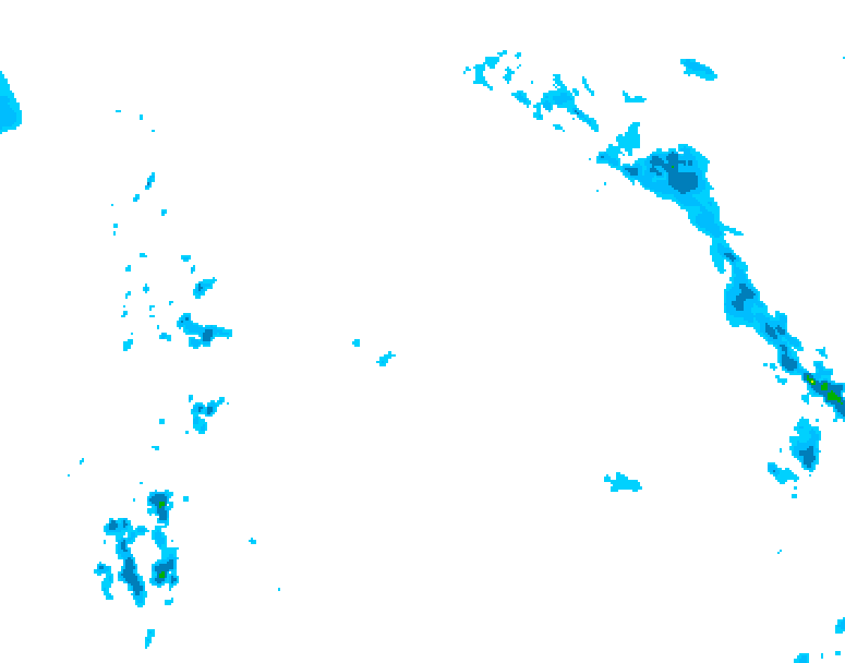 GDPS precipitation 126 hour forecast chart for Canada based on 2026/04/17 0000Z data