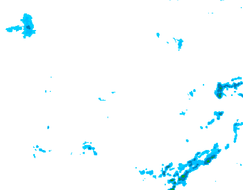 GDPS precipitation 222 hour forecast chart for Canada based on 2026/04/17 0000Z data