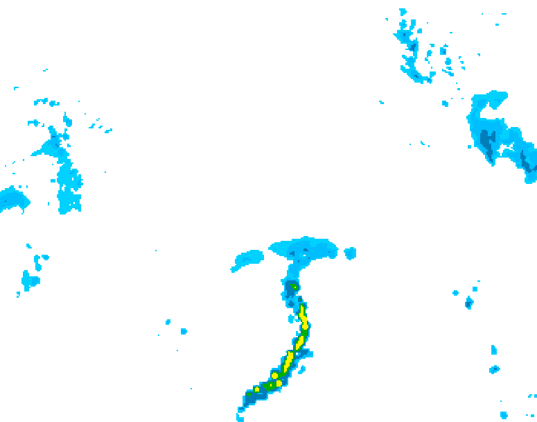 GDPS precipitation 012 hour forecast chart for Canada based on 2026/04/17 1200Z data