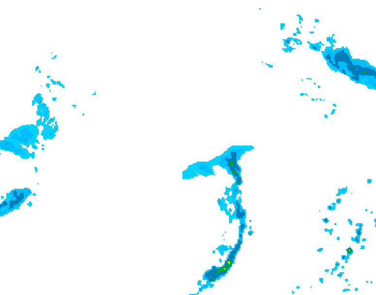 GDPS precipitation 024 hour forecast chart for Canada based on 2026/04/17 1200Z data
