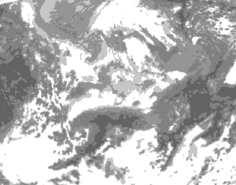 GDPS total cloud 006 hour forecast chart for Canada based on 2026/04/17 0000Z data