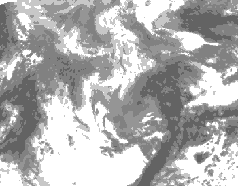 GDPS total cloud 054 hour forecast chart for Canada based on 2026/04/17 0000Z data