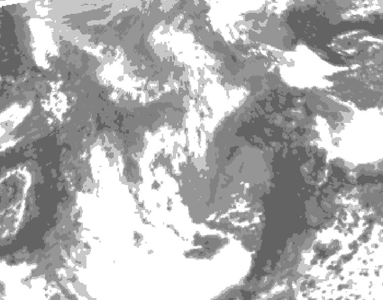 GDPS total cloud 060 hour forecast chart for Canada based on 2026/04/17 0000Z data
