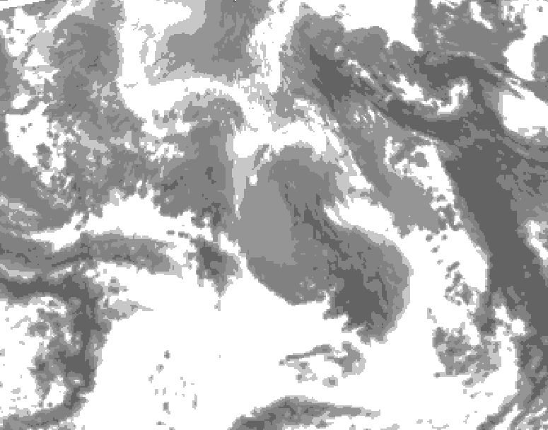 GDPS total cloud 114 hour forecast chart for Canada based on 2026/04/17 0000Z data