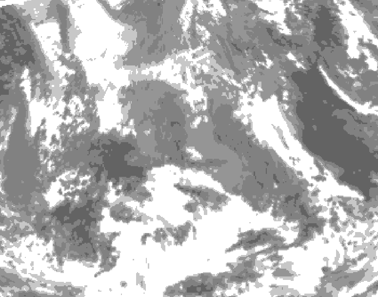 GDPS total cloud 138 hour forecast chart for Canada based on 2026/04/17 0000Z data