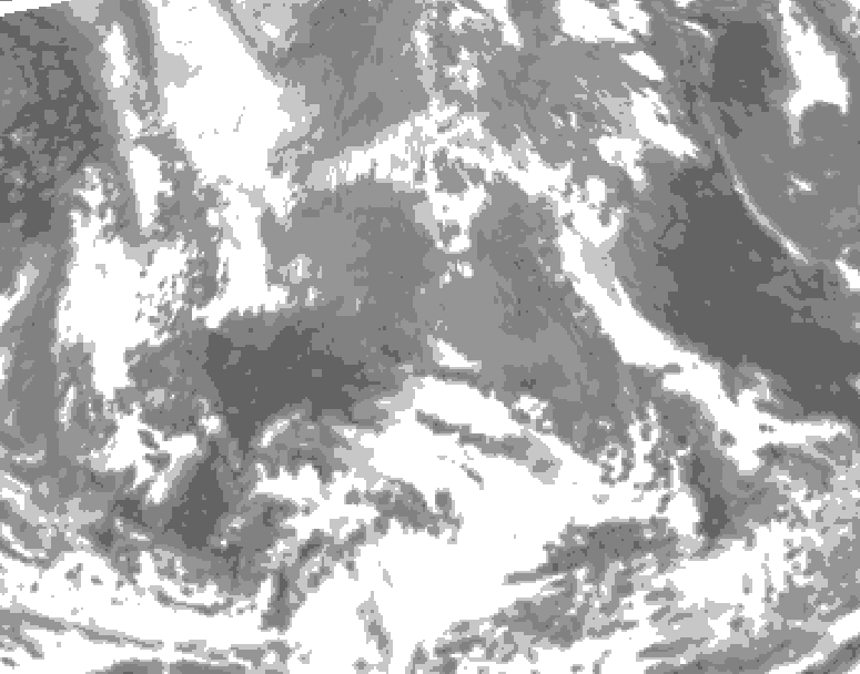 GDPS total cloud 144 hour forecast chart for Canada based on 2026/04/17 0000Z data