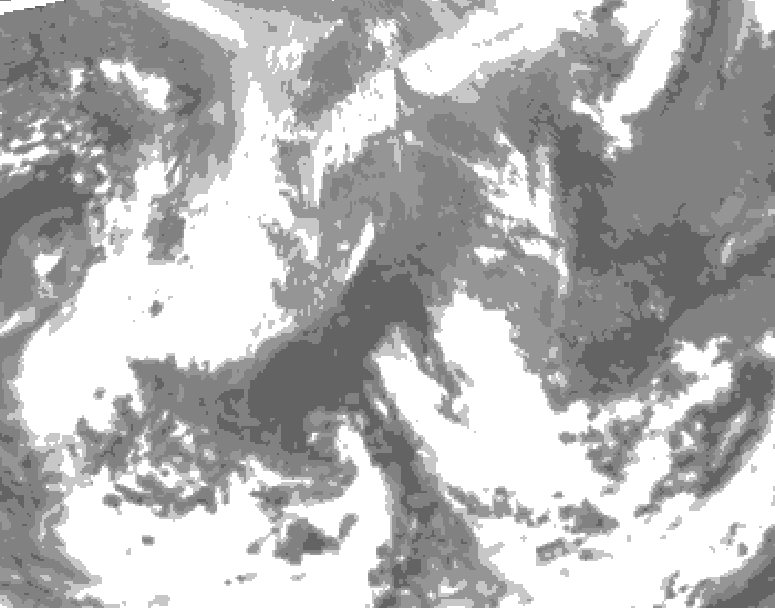 GDPS total cloud 174 hour forecast chart for Canada based on 2026/04/17 0000Z data