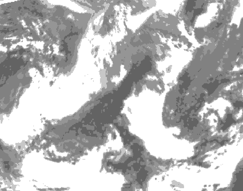 GDPS total cloud 186 hour forecast chart for Canada based on 2026/04/17 0000Z data