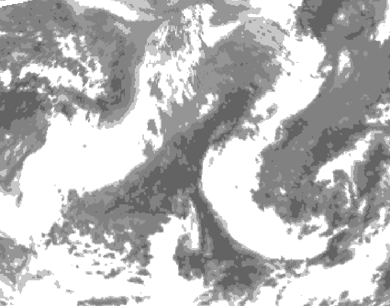 GDPS total cloud 192 hour forecast chart for Canada based on 2026/04/17 0000Z data