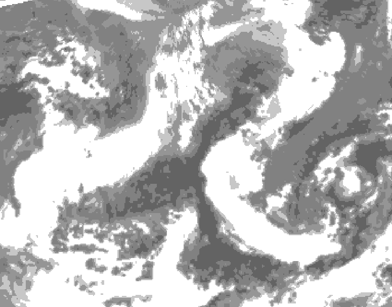 GDPS total cloud 198 hour forecast chart for Canada based on 2026/04/17 0000Z data