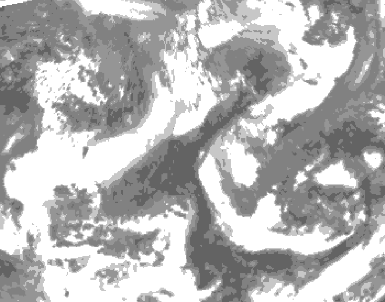 GDPS total cloud 204 hour forecast chart for Canada based on 2026/04/17 0000Z data