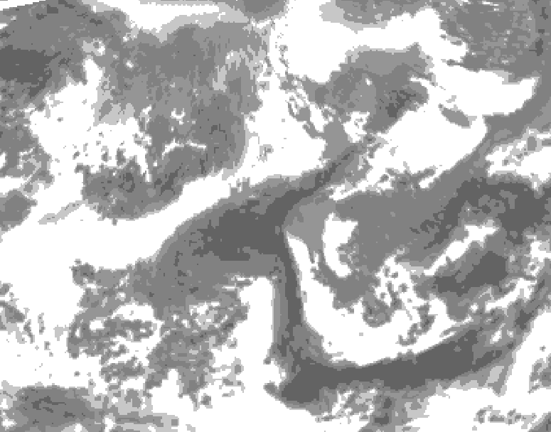 GDPS total cloud 216 hour forecast chart for Canada based on 2026/04/17 0000Z data