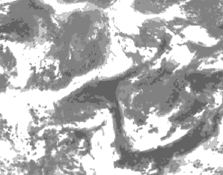 GDPS total cloud 222 hour forecast chart for Canada based on 2026/04/17 0000Z data