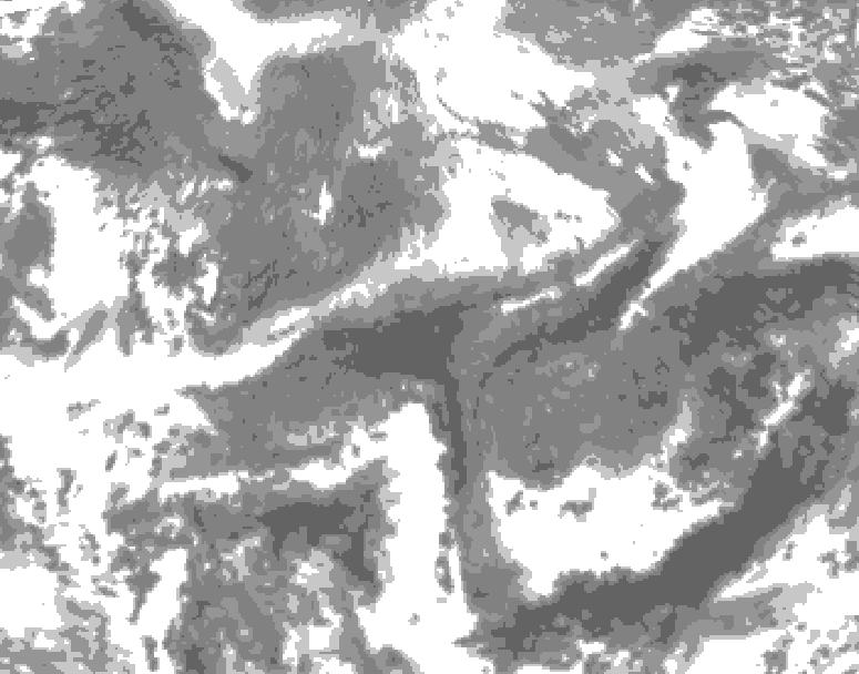 GDPS total cloud 228 hour forecast chart for Canada based on 2026/04/17 0000Z data
