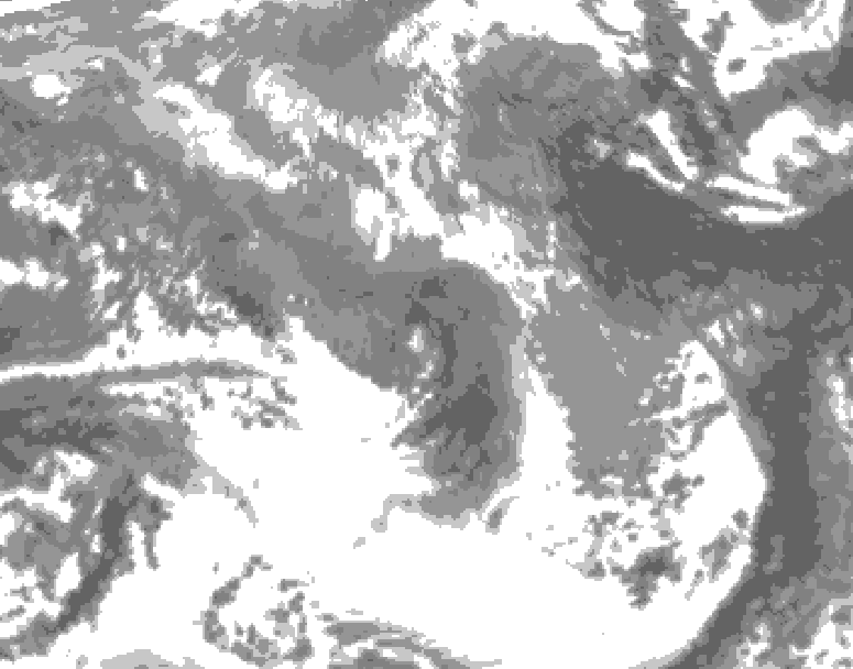 GDPS total cloud 084 hour forecast chart for Canada based on 2026/04/17 1200Z data