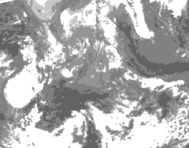 GDPS total cloud 144 hour forecast chart for Canada based on 2026/04/17 1200Z data
