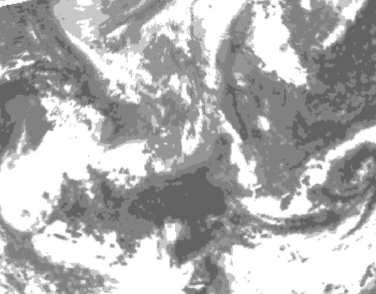 GDPS total cloud 168 hour forecast chart for Canada based on 2026/04/17 1200Z data