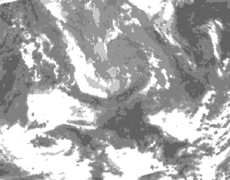 GDPS total cloud 222 hour forecast chart for Canada based on 2026/04/17 1200Z data