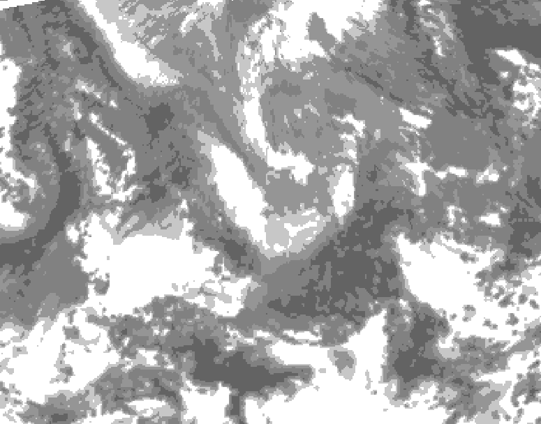 GDPS total cloud 240 hour forecast chart for Canada based on 2026/04/17 1200Z data