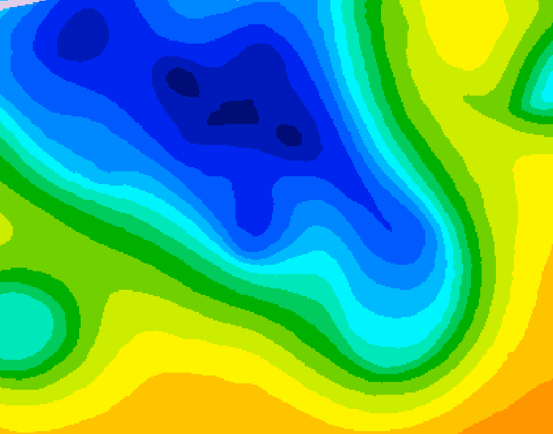 GDPS 500 millibar geopotential height 066 hour forecast chart for Canada based on 2026/04/18 0000Z data