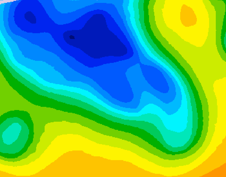 GDPS 500 millibar geopotential height 078 hour forecast chart for Canada based on 2026/04/18 0000Z data