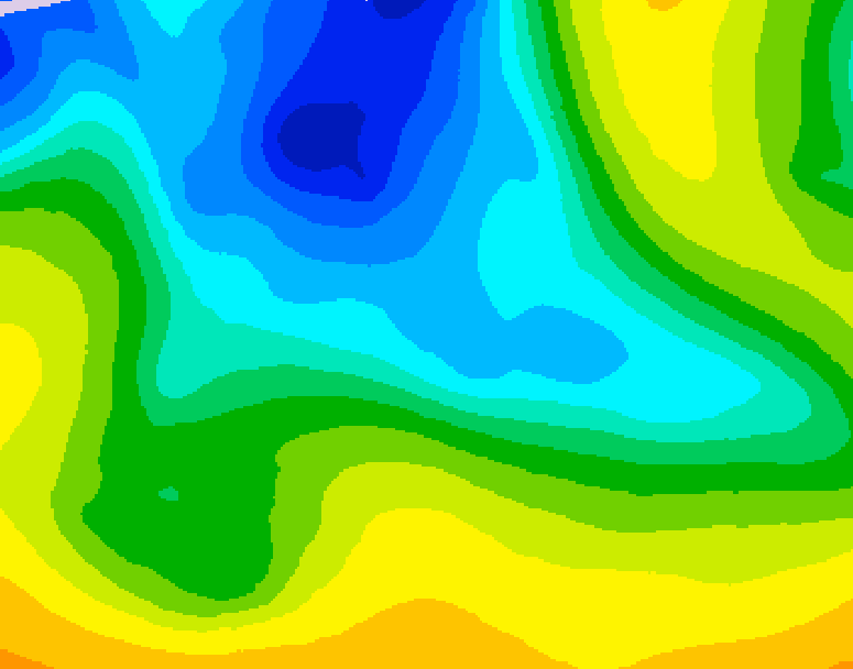 GDPS 500 millibar geopotential height 114 hour forecast chart for Canada based on 2026/04/18 0000Z data