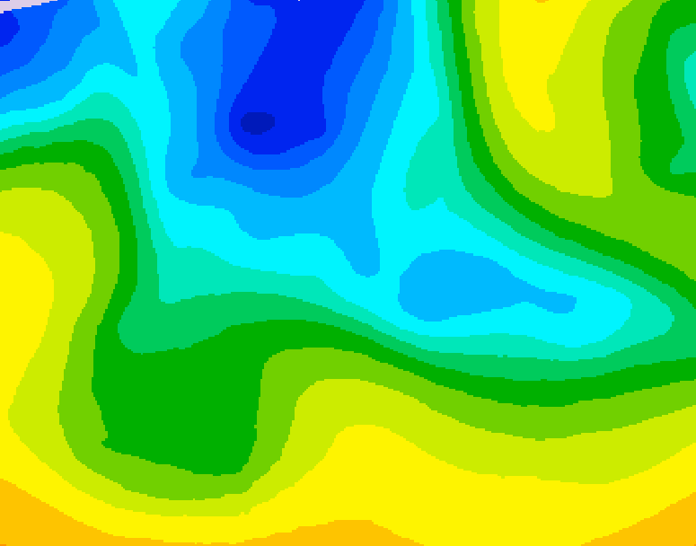 GDPS 500 millibar geopotential height 120 hour forecast chart for Canada based on 2026/04/18 0000Z data