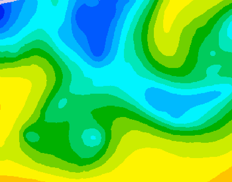 GDPS 500 millibar geopotential height 138 hour forecast chart for Canada based on 2026/04/18 0000Z data