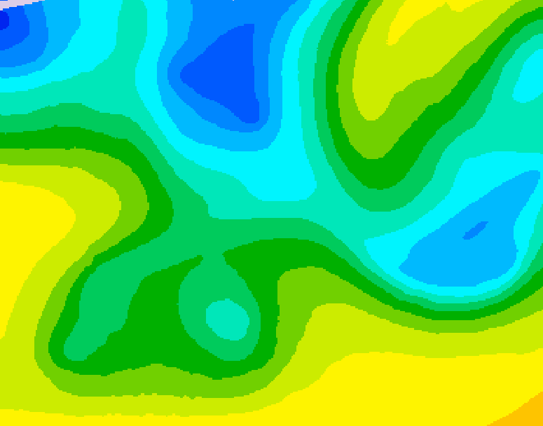 GDPS 500 millibar geopotential height 150 hour forecast chart for Canada based on 2026/04/18 0000Z data