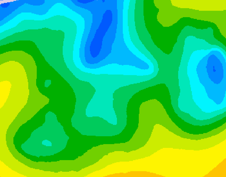 GDPS 500 millibar geopotential height 180 hour forecast chart for Canada based on 2026/04/18 0000Z data
