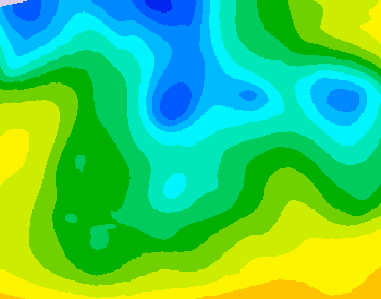 GDPS 500 millibar geopotential height 198 hour forecast chart for Canada based on 2026/04/18 0000Z data