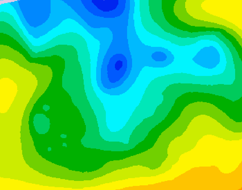 GDPS 500 millibar geopotential height 210 hour forecast chart for Canada based on 2026/04/18 0000Z data
