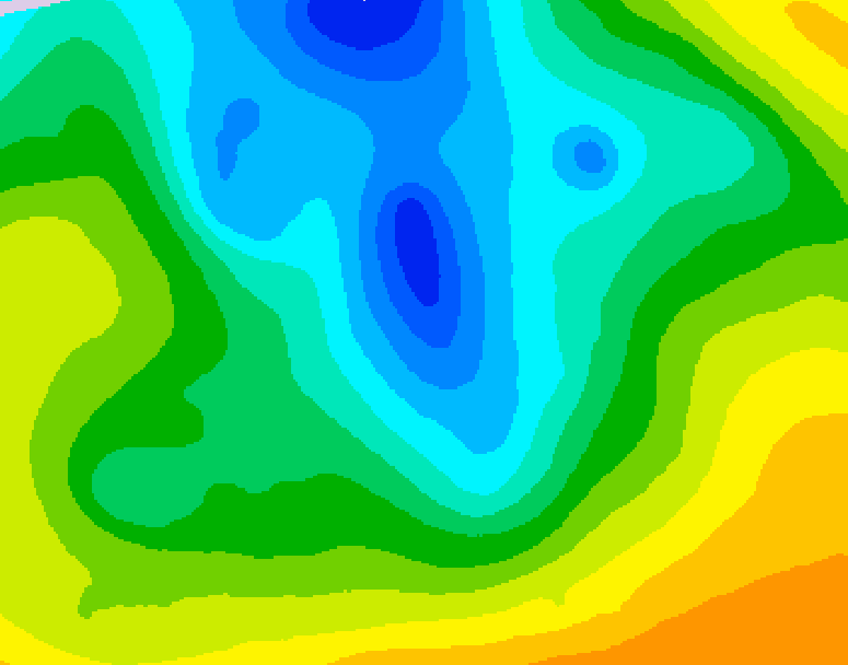GDPS 500 millibar geopotential height 234 hour forecast chart for Canada based on 2026/04/18 0000Z data