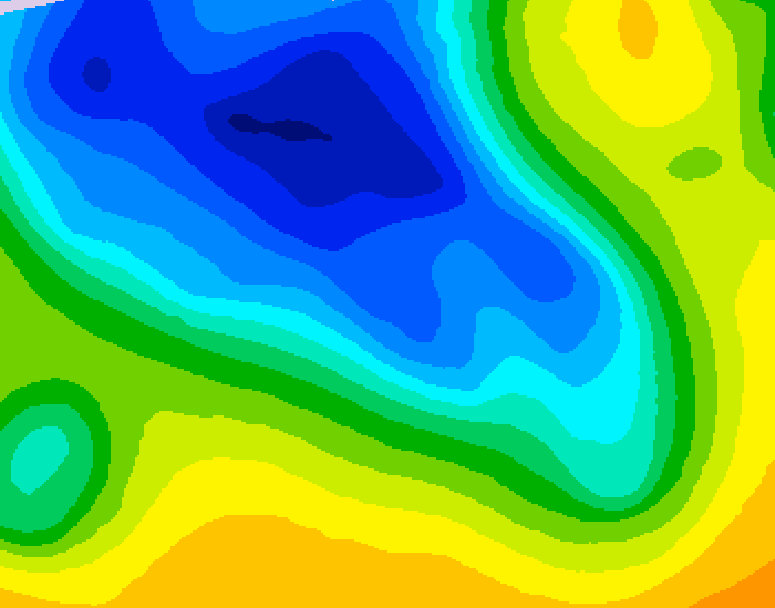 GDPS 500 millibar geopotential height 066 hour forecast chart for Canada based on 2026/04/18 1200Z data