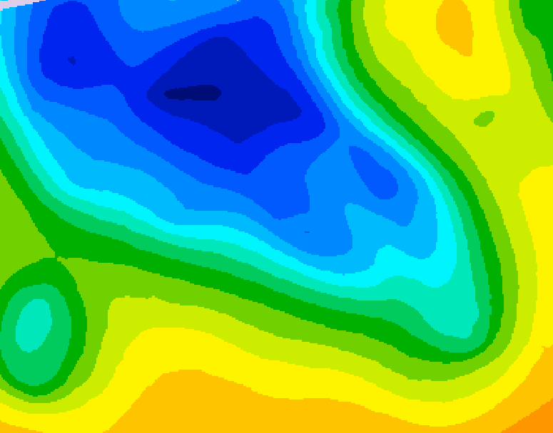 GDPS 500 millibar geopotential height 072 hour forecast chart for Canada based on 2026/04/18 1200Z data