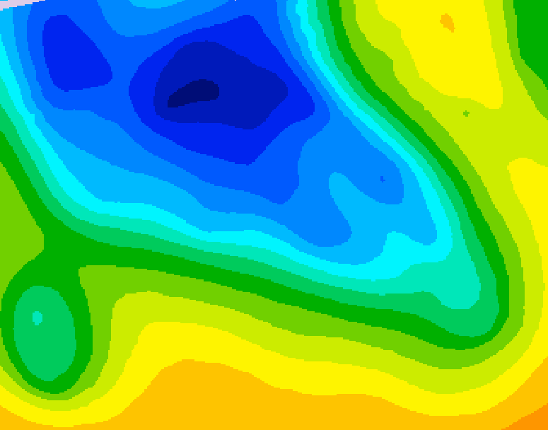GDPS 500 millibar geopotential height 078 hour forecast chart for Canada based on 2026/04/18 1200Z data