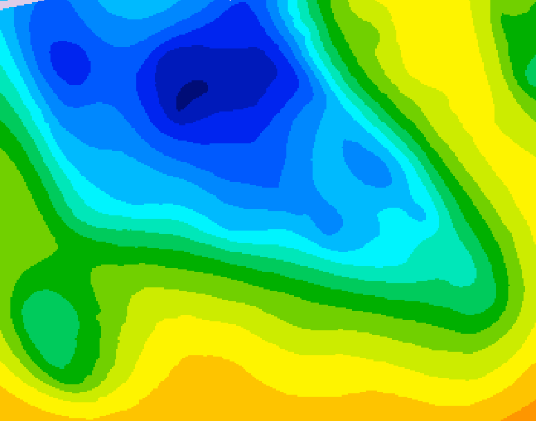 GDPS 500 millibar geopotential height 084 hour forecast chart for Canada based on 2026/04/18 1200Z data