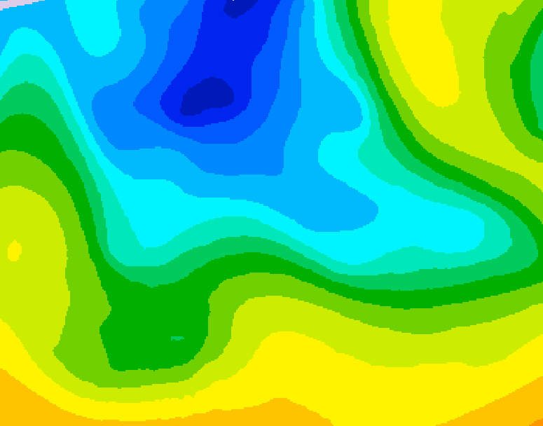 GDPS 500 millibar geopotential height 108 hour forecast chart for Canada based on 2026/04/18 1200Z data