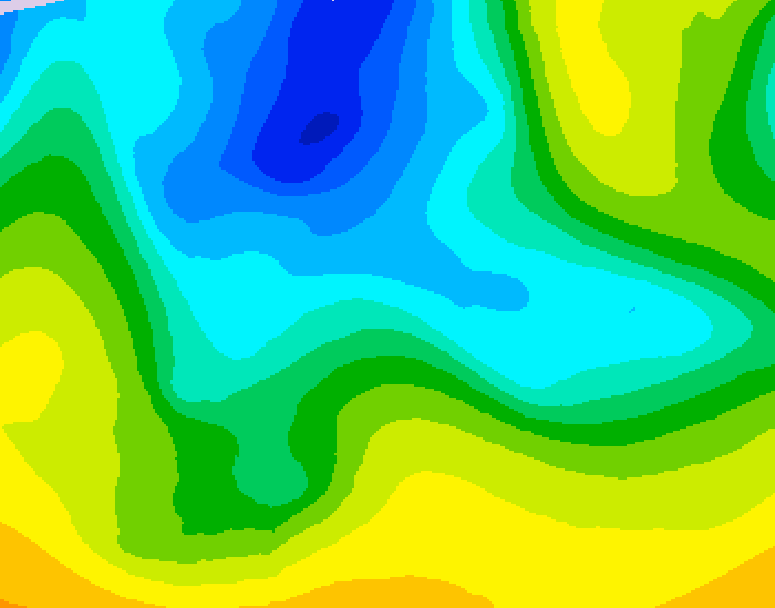 GDPS 500 millibar geopotential height 114 hour forecast chart for Canada based on 2026/04/18 1200Z data