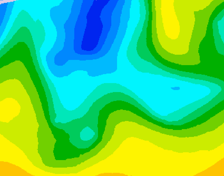 GDPS 500 millibar geopotential height 120 hour forecast chart for Canada based on 2026/04/18 1200Z data