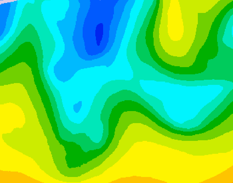 GDPS 500 millibar geopotential height 126 hour forecast chart for Canada based on 2026/04/18 1200Z data